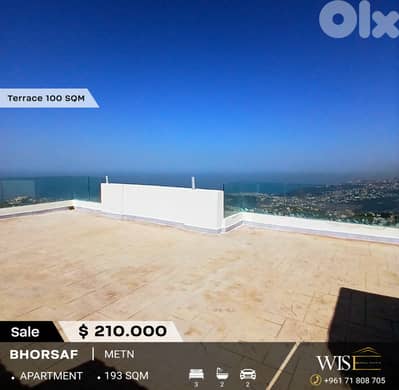 193 SQM Roof with Terrace for SALE in Bhersaf!