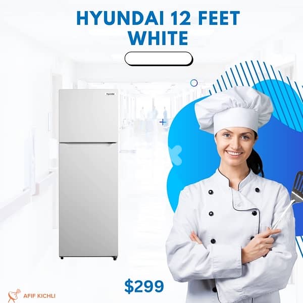 Campomatic Hyundai 12 Feet White-Silver براد كفالة شركة 1