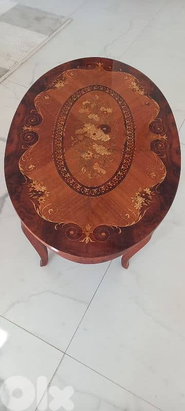 Italian Inlaid 20th century coffee table 1