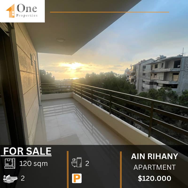 APARTMENT FOR SALE IN AIN RIHANY 0