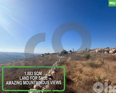 SPACIOUS LAND / AMAZING MOUNTAINOUS VIEW- MAJDEL, KOURA REF#MU126583