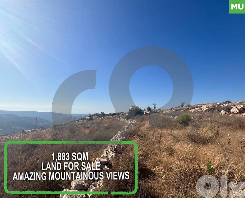 SPACIOUS LAND / AMAZING MOUNTAINOUS VIEW- MAJDEL, KOURA REF#MU126583 0