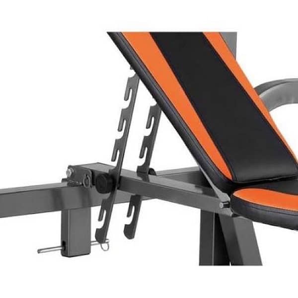 Foldable weight lifting bench with arm curls 1