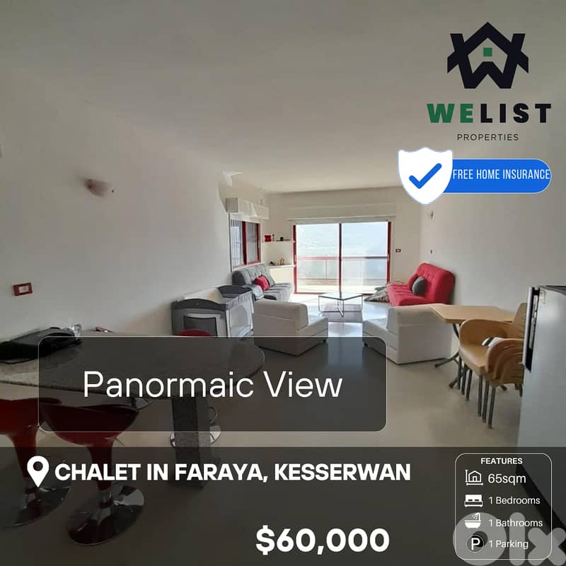 65sqm Chalet for sale in Faraya 0