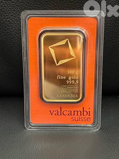 Gold Valcambi Suisse Ounse 100 Grams