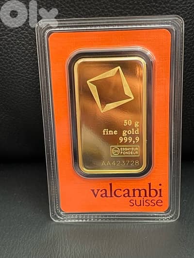Gold Valcambi Suisse Ounse 50 Gram