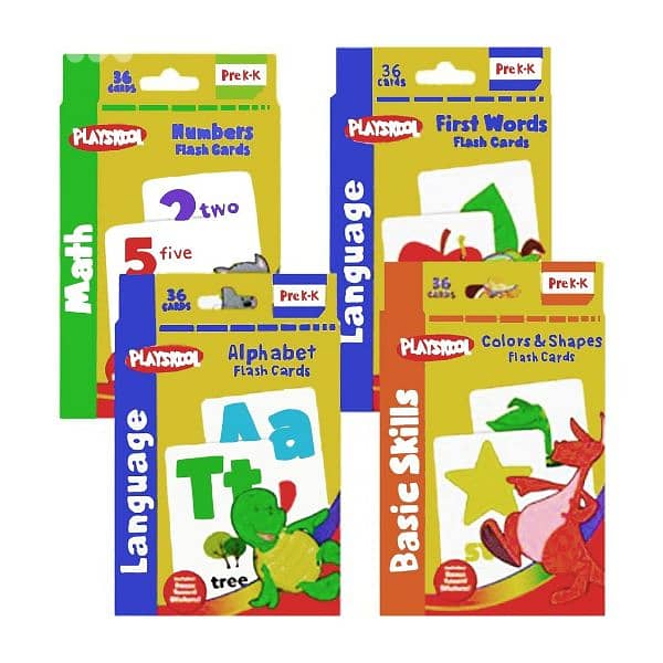 PLAYSKOOL Flash Cards - 4 Sets of Flash Cards 1