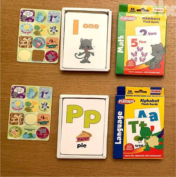 PLAYSKOOL Flash Cards - 4 Sets of Flash Cards 2
