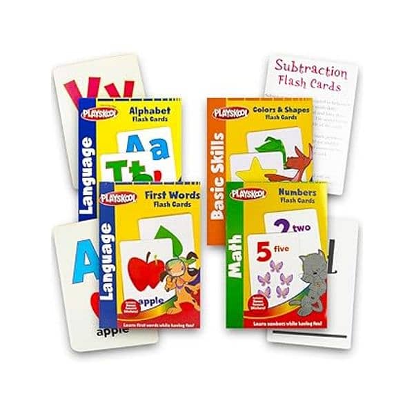 PLAYSKOOL Flash Cards - 4 Sets of Flash Cards 3