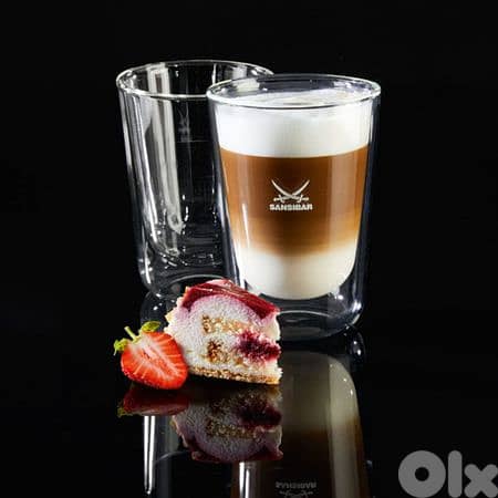 Sansibar Thermal Double-Walled Glass Cappuccino Glasses - أكواب زجاج 0