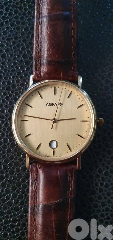 swiss made agfa genuine leather 1