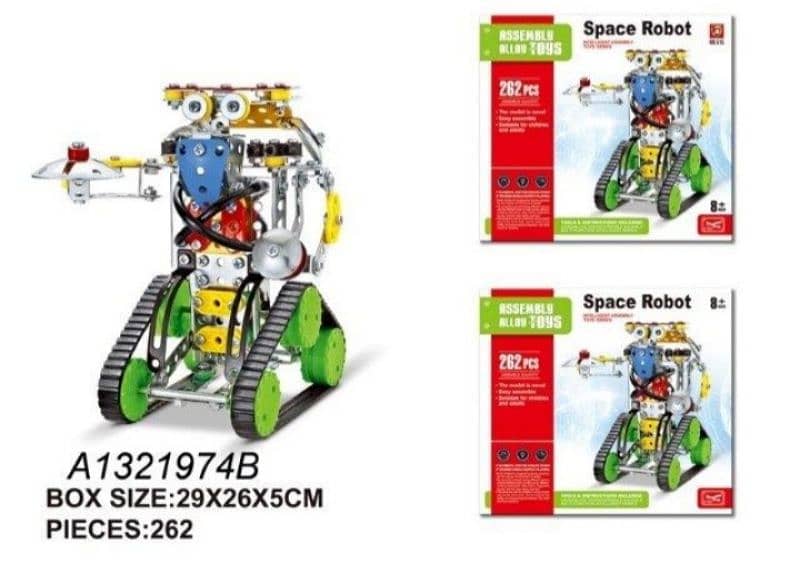 262 pieces mecano space robot 0
