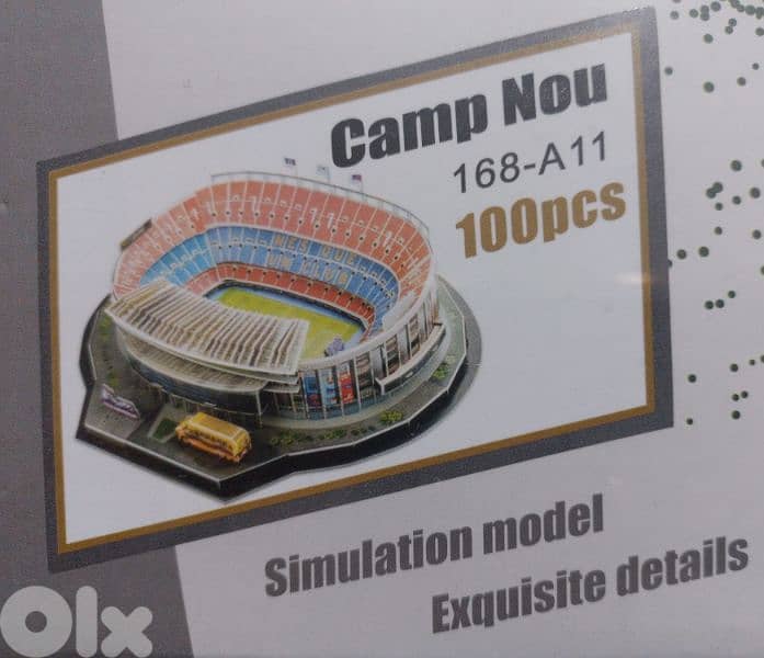 3D puzzle camp Nou football stadium 3