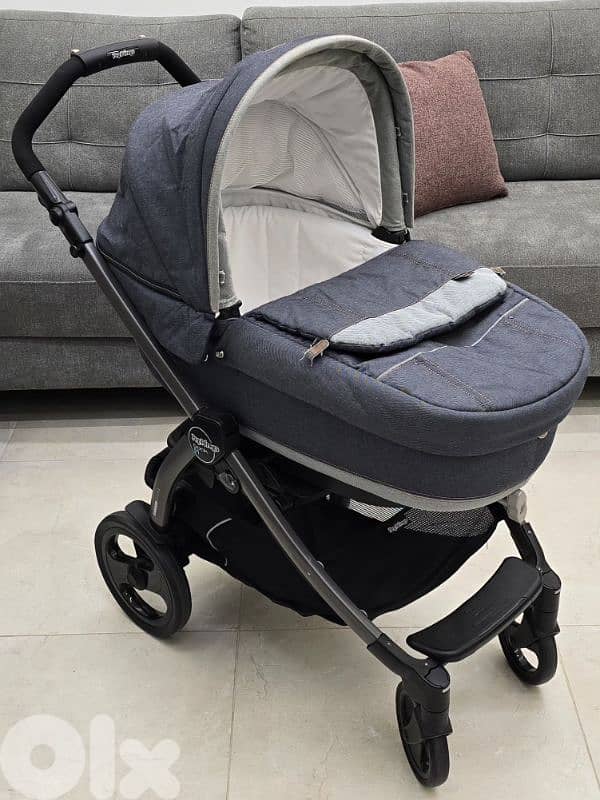 Peg Perego Book 51 - Denim Blue - Stroller + Carrycot + Car Seat 3