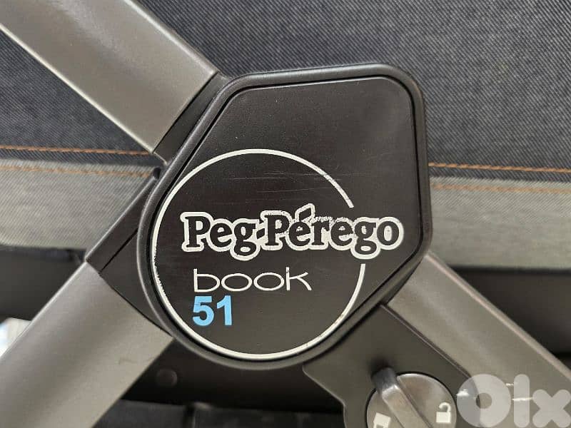 Peg Perego Book 51 - Denim Blue - Stroller + Carrycot + Car Seat 10