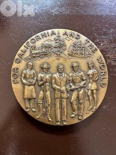 California and the World 1870-1970 Medallion Crocker Bank Medal