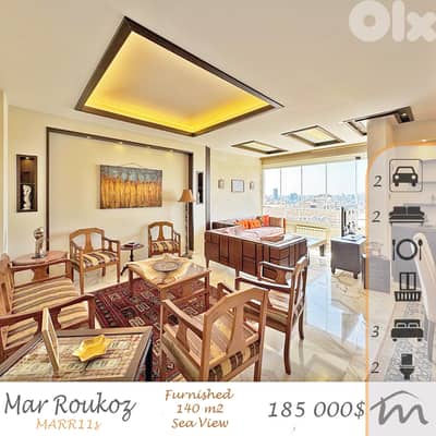 Mar Roukoz | Great Building Status | Furnished 3 Bedrooms Apartment