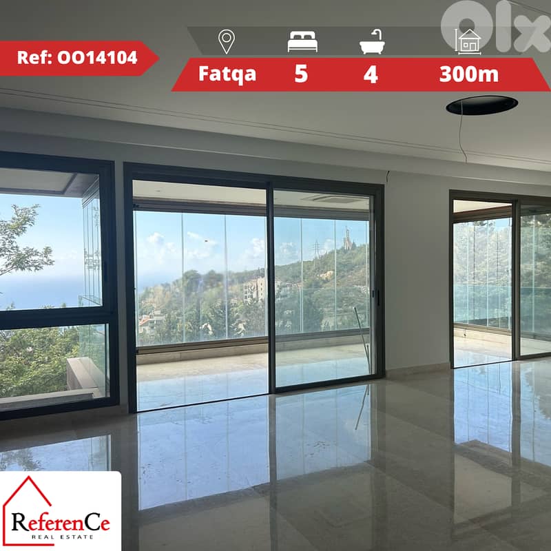 Specious apartment with view in Fatqa شقة واسعة مع اطلالة في فتقا 0