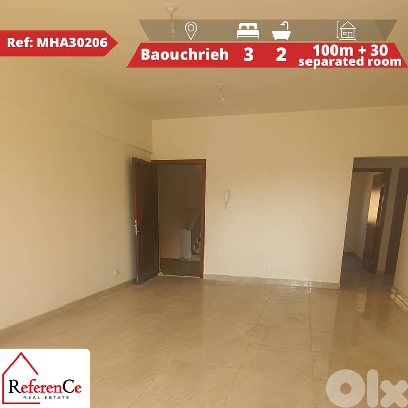 New apartment in Baouchriye for sale شقة جديدة للبيع في بوشريه 0