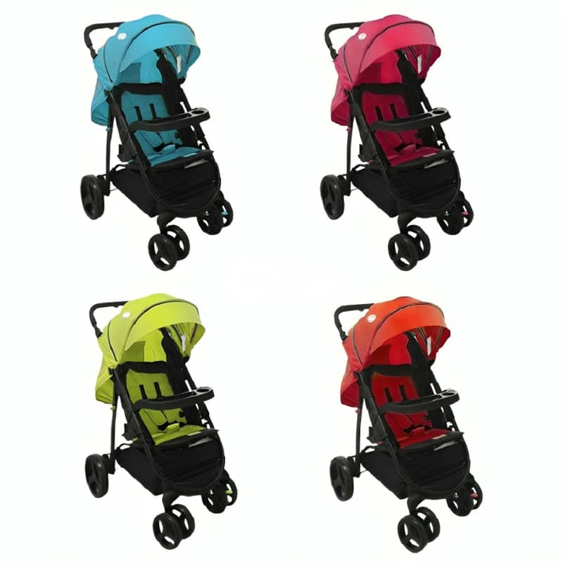 Foldable Baby Stroller With Basket Storage - عربة أطفال قابلة للطي 0