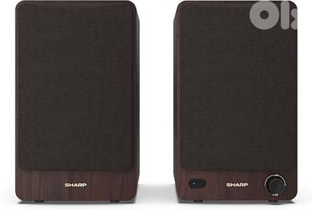 Sharp CP-SS30(BR) 60W RMS (2x 30W) 2-way Active Bookshelf Speakers