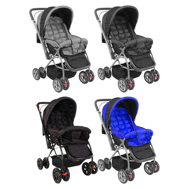 Baby Stroller with Mosquito Net & Reversible Handle - عربة أطفال 0
