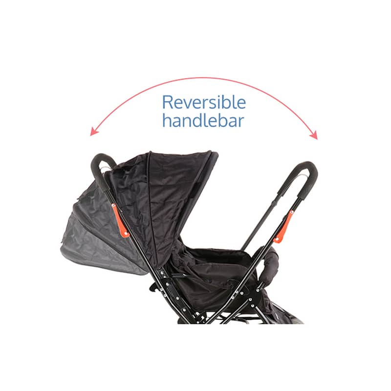 Baby Stroller with Mosquito Net & Reversible Handle - عربة أطفال 1