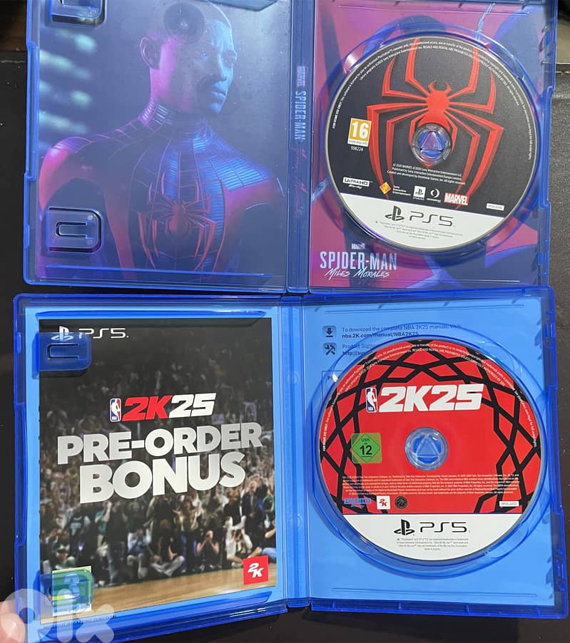 NBA 2k25 and spider man miles morales 1