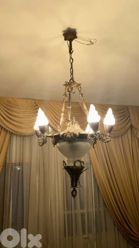 Brass chandelier 0