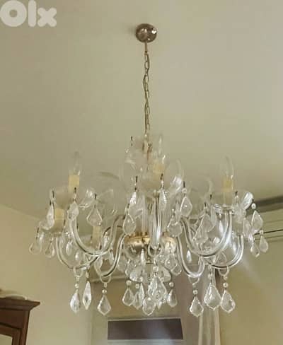 3 Crystal chandeliers