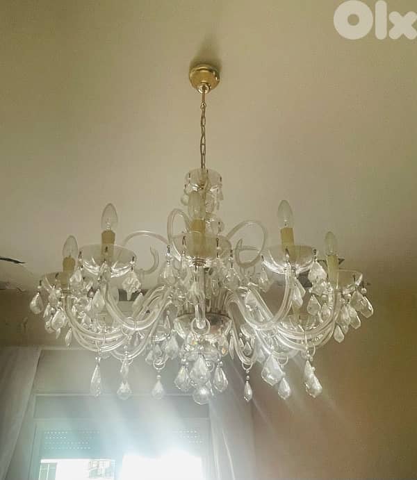 3 Crystal chandeliers 1