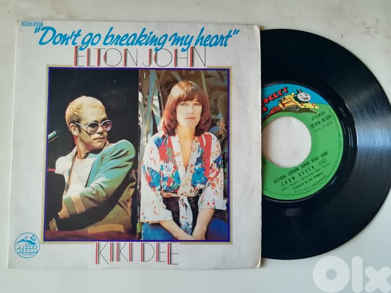 Elton john & Kiki Dee "don t go breaking my heart" 7" 45t 0