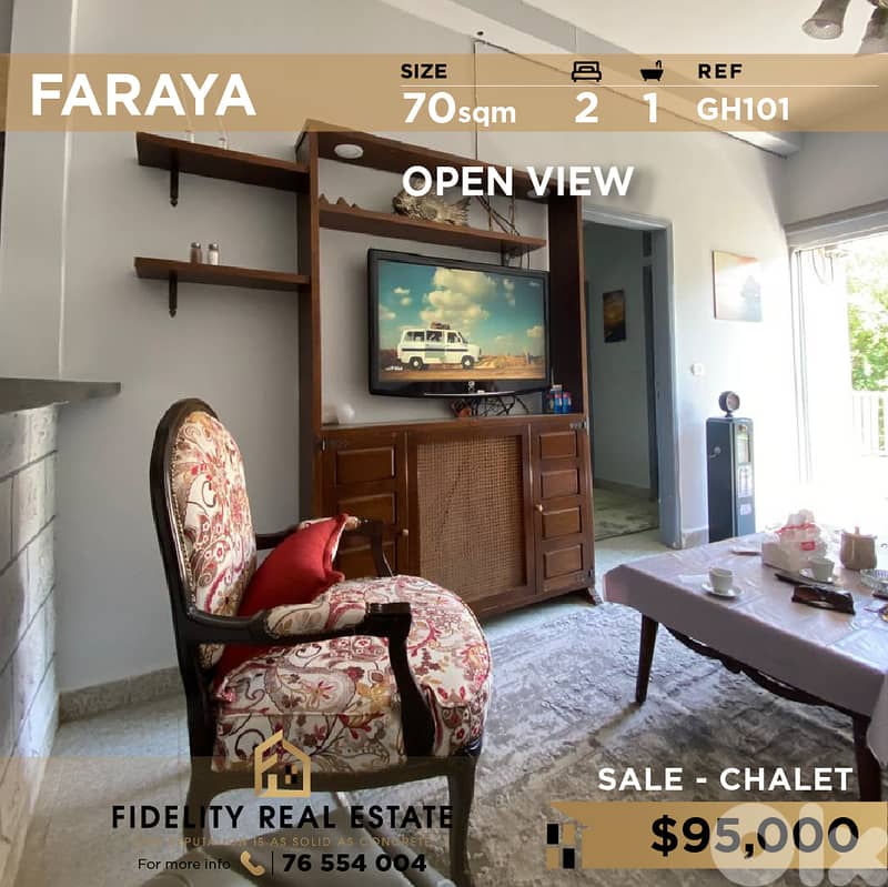 Chalet for sale in Faraya GH101 شاليه للبيع في فاريا 0