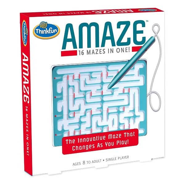 ThinkFun - AMAZE (Limited Quantity)  (16 Mazes in One) 0