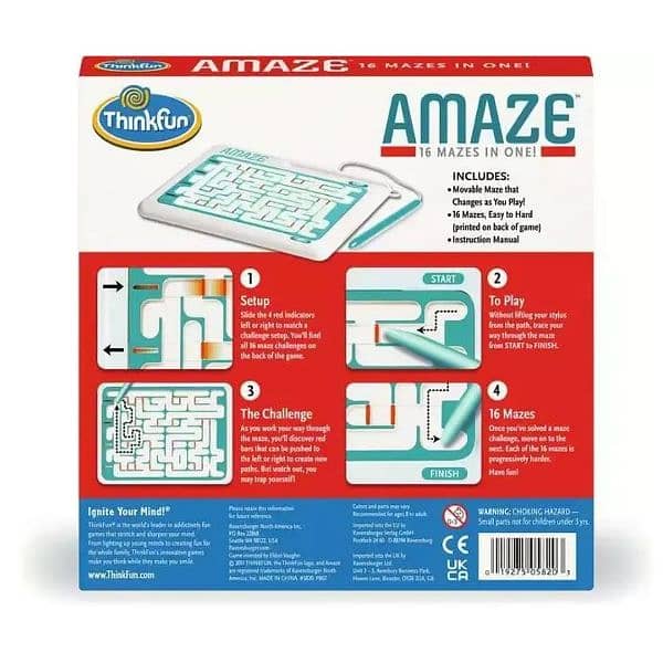 ThinkFun - AMAZE (Limited Quantity)  (16 Mazes in One) 5