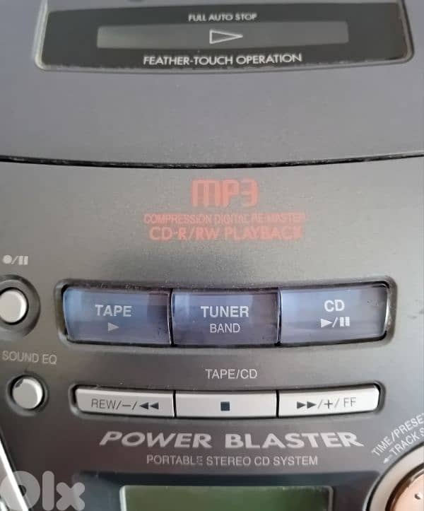 portable stereo CD system 1