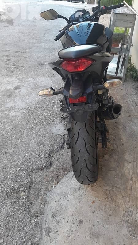 kawasaki ninja z300 naked 2016 modified exhaust+helmet 3