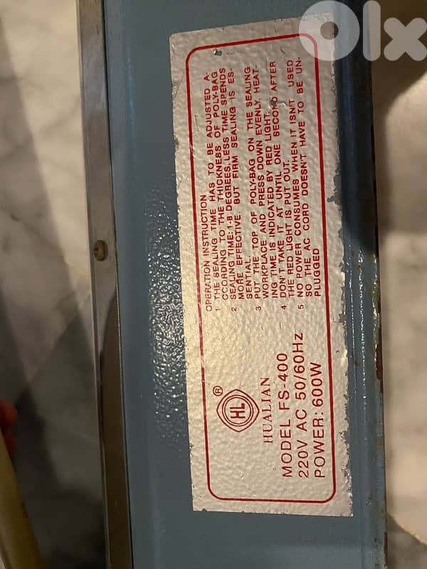ماكنة تلحيم بلاستك Electric plastic sealer machine 3