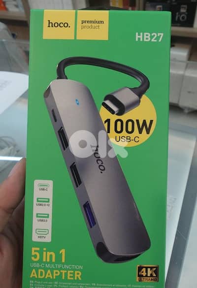 Hoco hb27 5 in 1 adapter 100w