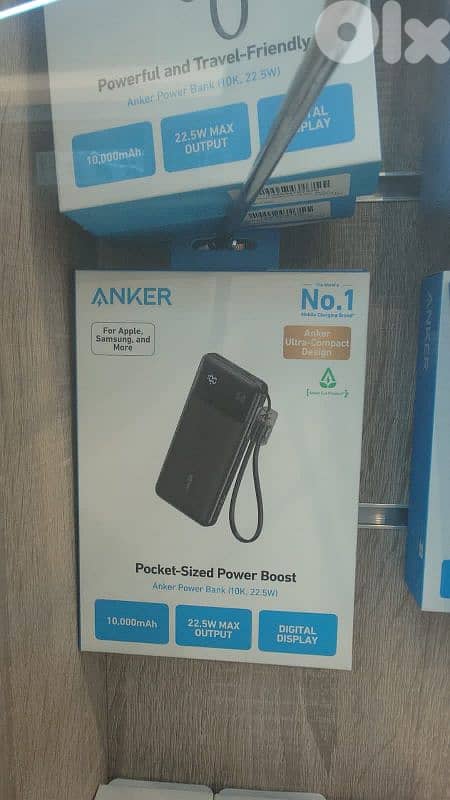 Anker powerbank (10k,22.5w) digital display black 0