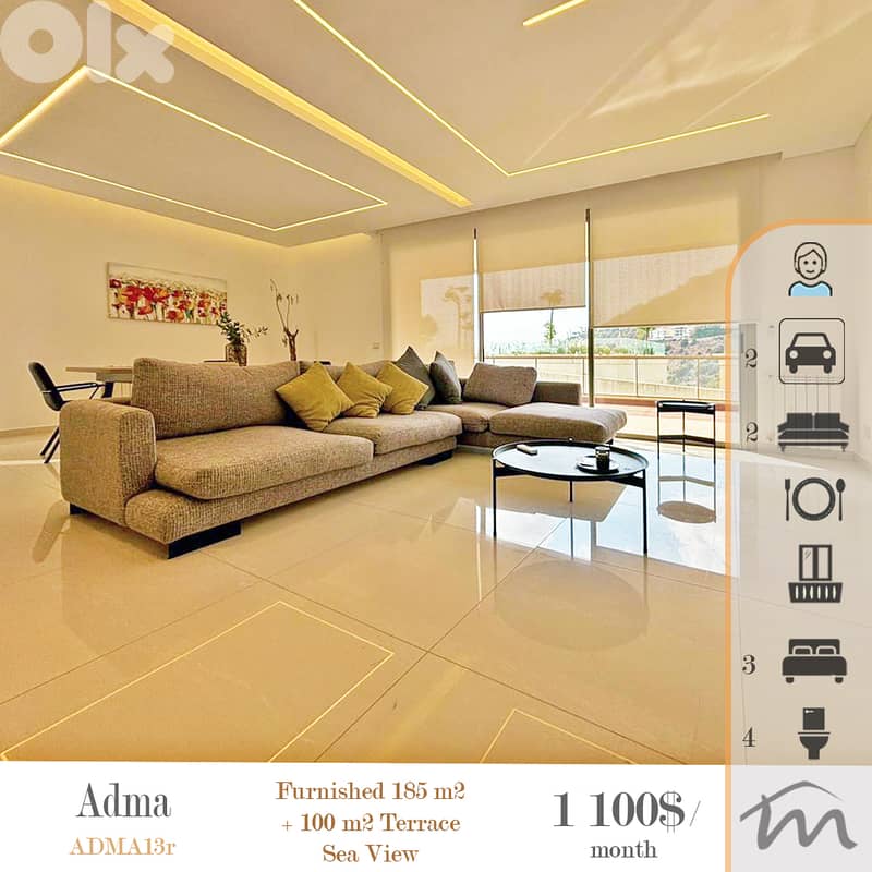Adma | Signature | Furnished 185m² + 100m² Terrace/Garden | Open View 0
