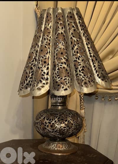 Brass table lamp