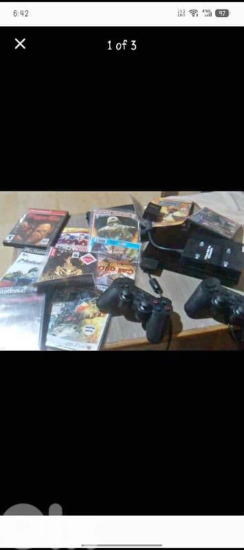 ps2 m3a 2 controller and 15 cd good condition