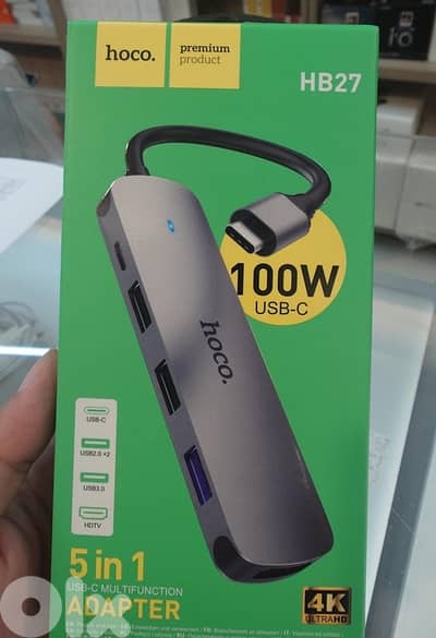 Hoco hb27 5 in 1 adapter 100w