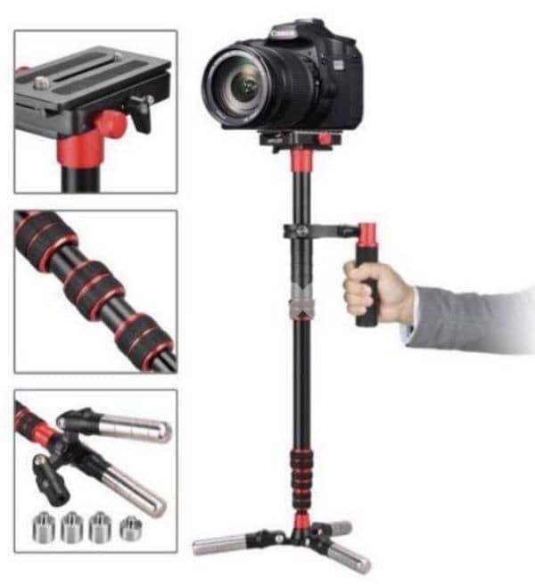 Handheld Steadycam Stabilizer  Multifunctional As Tripod Monopod 0