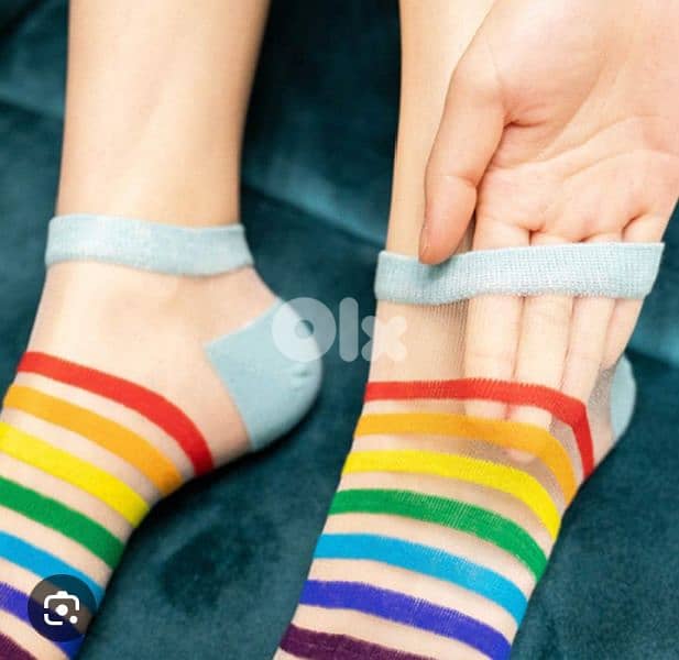 women's transparent silk socks 1