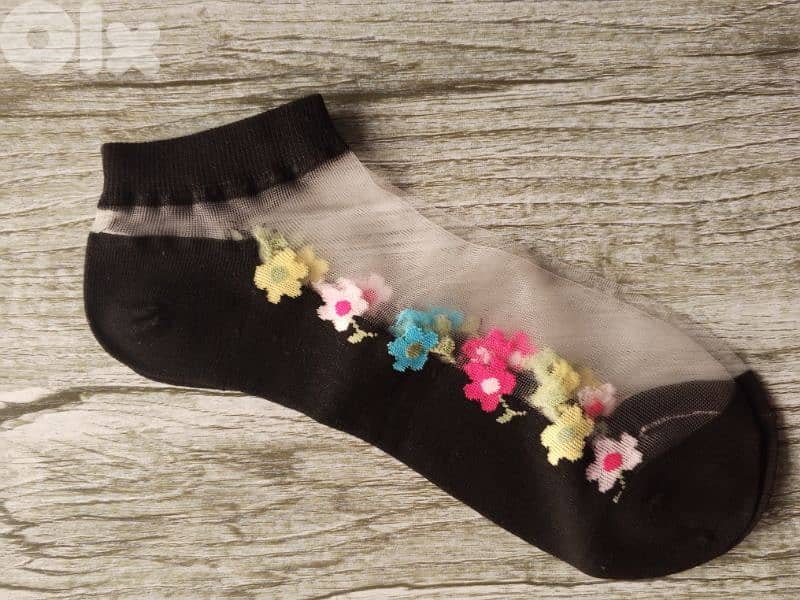 women's transparent silk socks 12