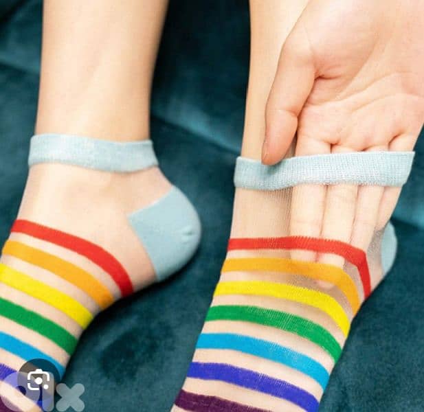 feminine transparent silk socks 11