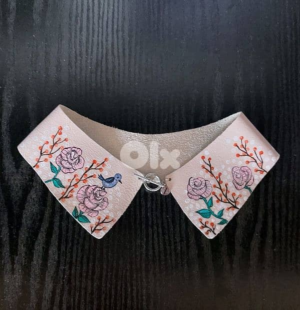 Real leather collar 0