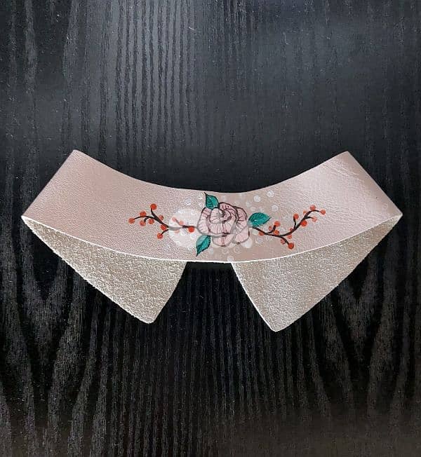 Real leather collar 1